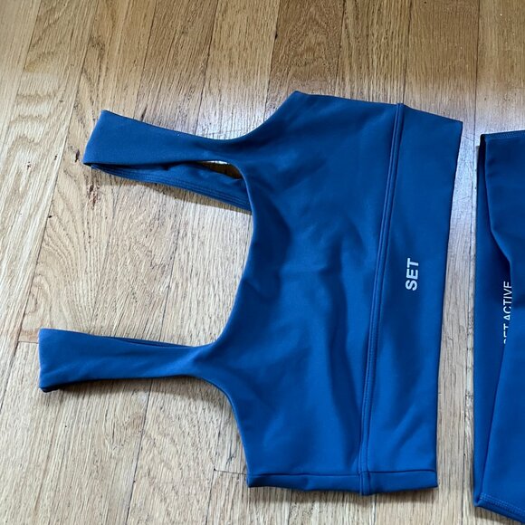 SET Active Luxform Blue (River) Sports Bra and Leggings Set Size Small - Picture 3 of 6